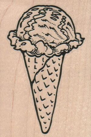 Ice Cream Cone 2 1/4 x 3 1/4-0