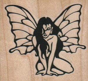 Kneeling Butterfly Woman 2 1/2 x 2 1/4-0