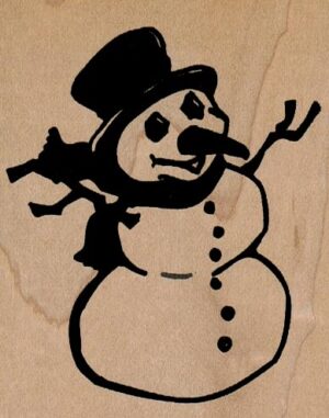 Snowman Smiling 2 3/4 x 3 1/4-0