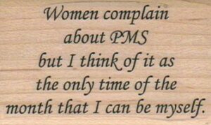 Women Complain About PMS 1 1/2 x 2 1/4-0