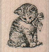 Kitten With Bow 1 1/4 x 1 1/4-0