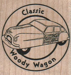 Classic Woody Wagon Logo 2 x 2-0