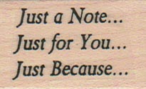 Just A Note Just For You 1 x 1 1/2-0