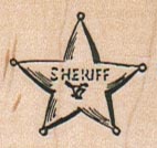 Sheriff Badge 1 1 /4 x 1-0