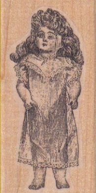 Doll With Long Hair 1 1/2 x 2 3/4-0