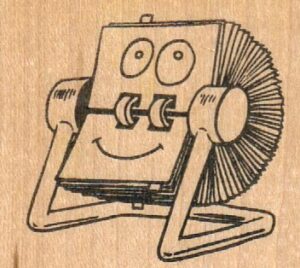 Happy Rolodex 1 3/4 x 1 3/4-0