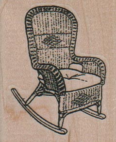 Wicker Rocking Chair 1 3/4 x 2-0