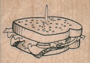 Sandwich With Toothpick 2 1/2 x 1 3/4-0