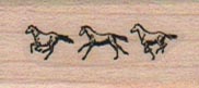 Trio Of Running Horses 3/4 x 1 1/4-0
