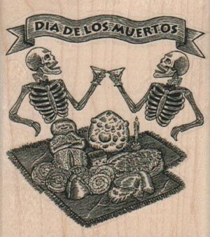 Dia De Los Muertos Skeletons 2 1/2 x 2 3/4-0