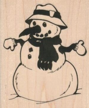 Snowman With Mittens 3 x 3 1/2-0
