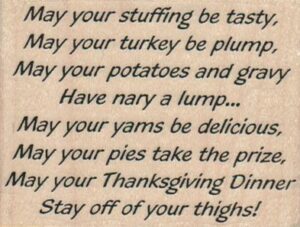 May Your Stuffing Be Tasty 2 3/4 x 2-0