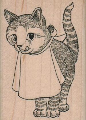 Cat With Bib 2 1/4 x 3-0