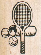 Tennis Racket And Balls 1 x 1 1/4-0