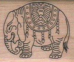 Ceremonial Elephant 1 1/2 x 1 3/4-0