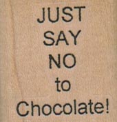 Just Say No/Chocolate 1 1/4 x 1 1/4-0