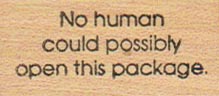 No Human Could Possibly 3/4 x 1 1/2-0