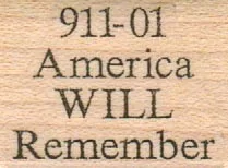 911-01 America WILL Remember 1 x 1 1/4-0