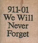 911-01 We Will Never Forget 1 x 1-0