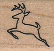 Reindeer Outline 1 1/4 x 1 1/4-0