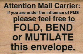 Attention Mail Carrier/PMS 2 x 3-0