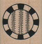 Checkered Circle/Stripes/Sm 1 x 1-0
