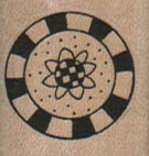 Checkered Circle/Atom/Sm 1 x 1-0