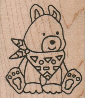 Bear With Kerchief 2 3/4 x 3-0