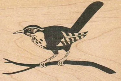 Bird On Branch 2 3/4 x 3 3/4-0