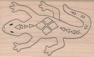 Lizard With Symbols/Lg 2 1/2 x 2 3/4-0