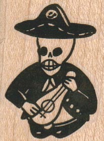 Day Of The Dead Mandolin Player-0