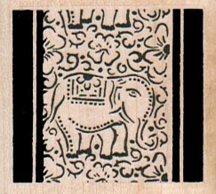 Indian Elephant Motif 1 3/4 x 1 1/2-0