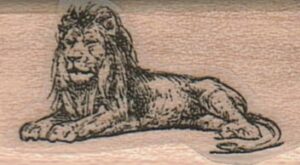 Lion Lying 1 x 1 1/4-0