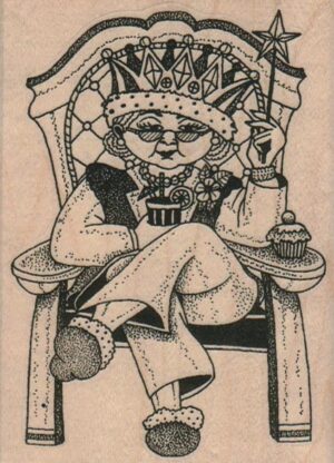 Queen In Chair 3 x 4-0