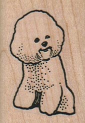 Bichon Frise Dog 1 1/4 x 1 3/4-0