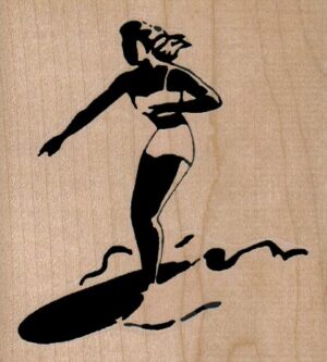 Lady Surfing 3 x 3 1/4-0
