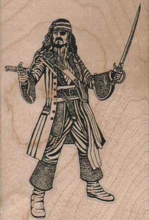 Pirate With Gun And Sword 3 x 4 1/4-0