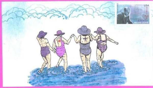 Four Wading Ladies 4 x 2 1/4-32381