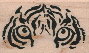 Stylized Tiger Eyes 1 1/2 x 2 1/4-0