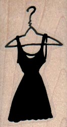 Simple Black Dress On Hange 1 x 1 3/4-0