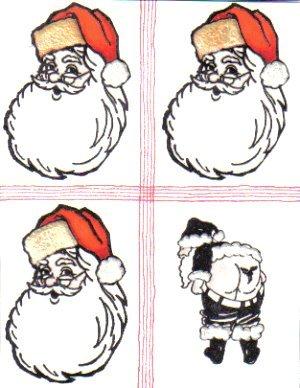 Mooning Santa 1 3/4 x 2 1/4-32385
