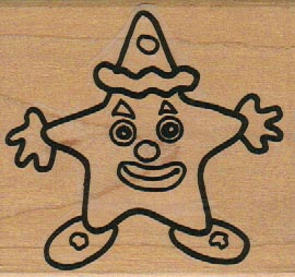 Star With Clown Hat 2 3/4 x 2 3/4-0