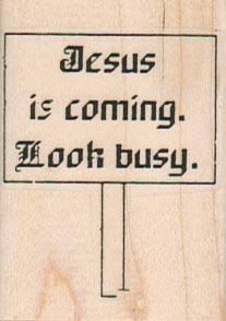 Jesus Is Coming 1 1/2 x 2-0