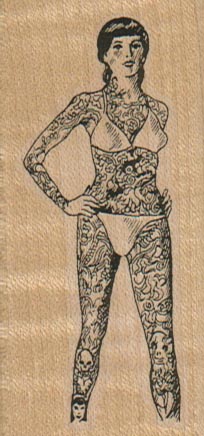 Tattooed Lady 1 1/2 x 3-0