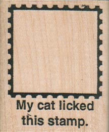 My Cat Licked (Outside) 1 1/2 x 1 3/4-0