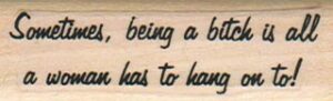 Sometimes Being A Bitch 3/4 x 2 1/4-0