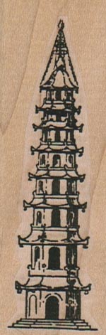 Asian Temple (Tall) 1 1/4 x 3 1/4-0