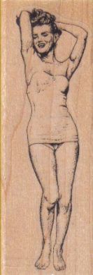 Swimsuit Lady Standing 1 1/4 x 3-0