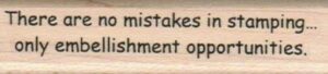 There Are No Mistakes 3/4 x 3-0