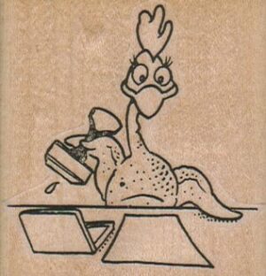 Rubber Chicken Stamping 2 1/4 x 2 1/4-0